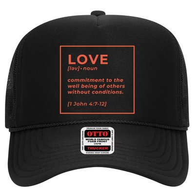 Love Definition John 4:7-12 Trucker Hat