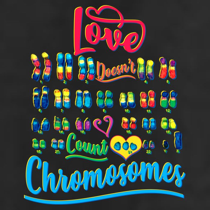 Love Doesn't Count Chromosomes Garment-Dyed Fleece Hoodie