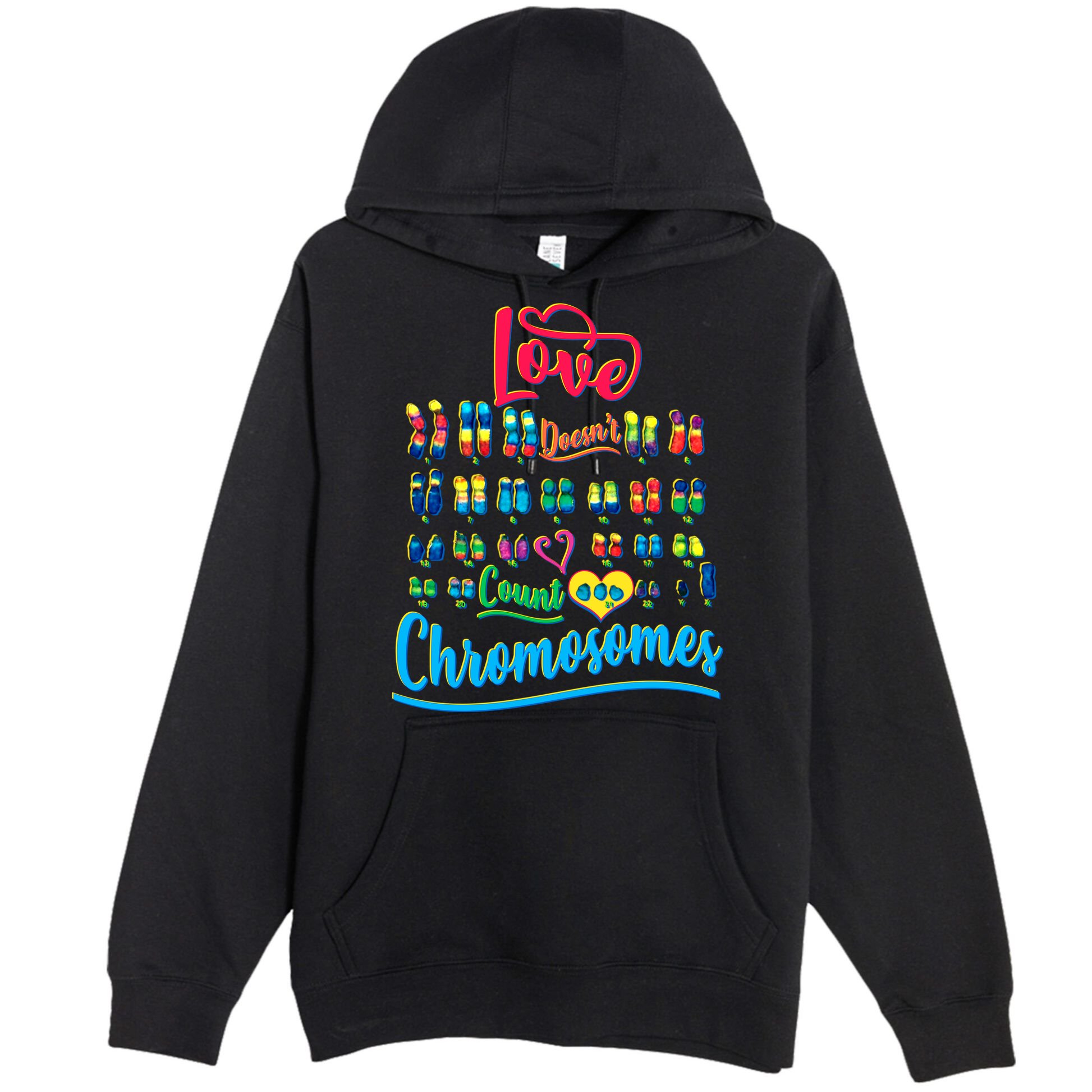Love Doesn't Count Chromosomes Premium Pullover Hoodie