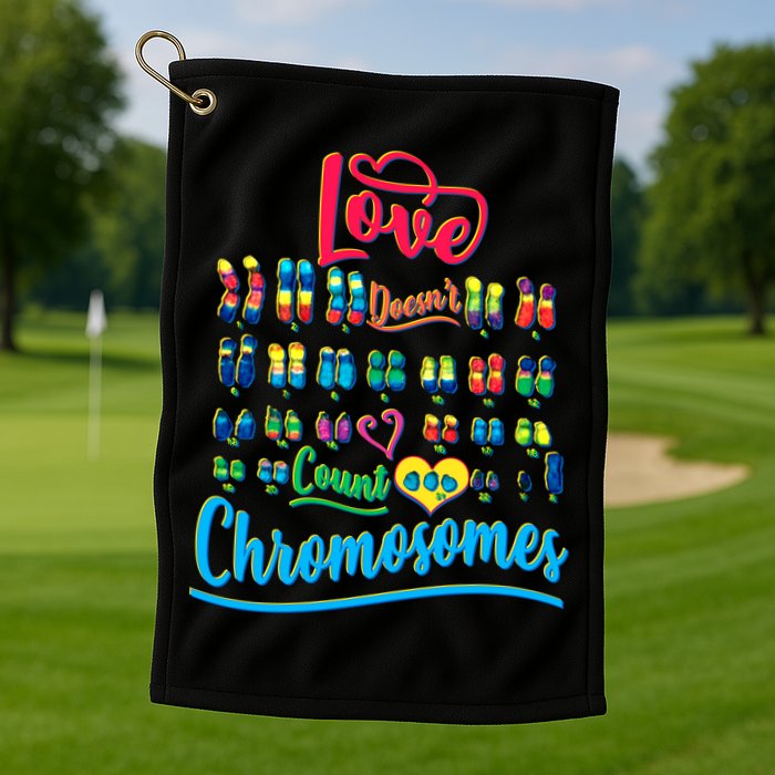 Love Doesn't Count Chromosomes Golf Towel