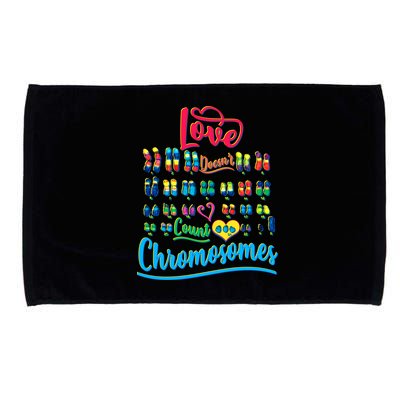 Love Doesn't Count Chromosomes Microfiber Hand Towel