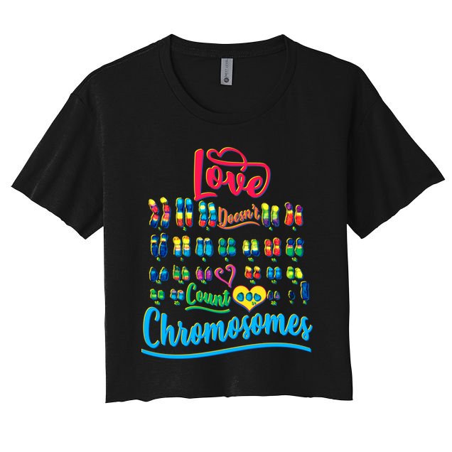 Love Doesn't Count Chromosomes Crop Top