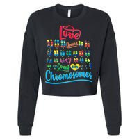Love Doesn't Count Chromosomes Cropped Pullover Crew