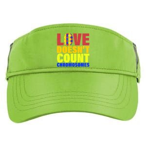 Love Doesn't Count Chromosomes Down Syndrome Adult Drive Performance Visor