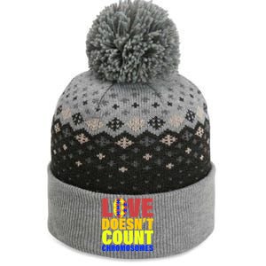 Love Doesn't Count Chromosomes Down Syndrome The Baniff Cuffed Pom Beanie