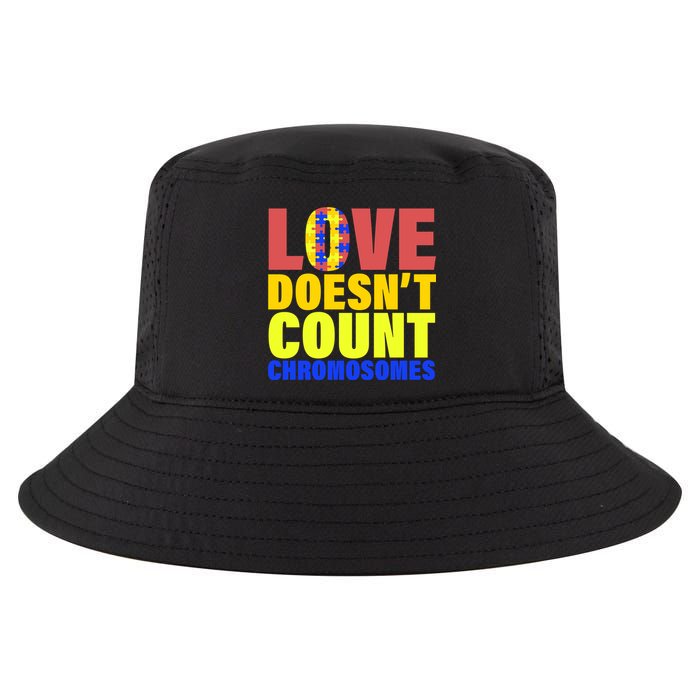 Love Doesn't Count Chromosomes Down Syndrome Cool Comfort Performance Bucket Hat