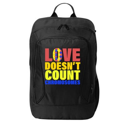 Love Doesn't Count Chromosomes Down Syndrome City Backpack