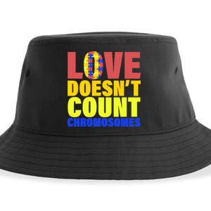 Love Doesn't Count Chromosomes Down Syndrome Sustainable Bucket Hat