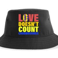 Love Doesn't Count Chromosomes Down Syndrome Sustainable Bucket Hat