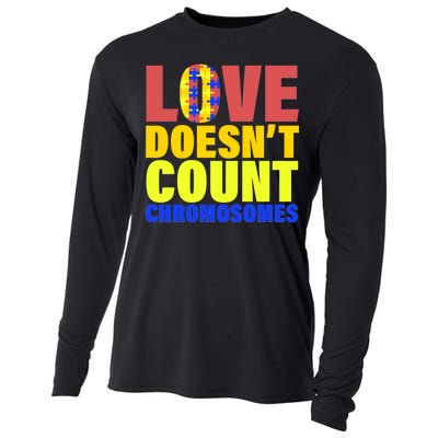 Love Doesn't Count Chromosomes Down Syndrome Cooling Performance Long Sleeve Crew