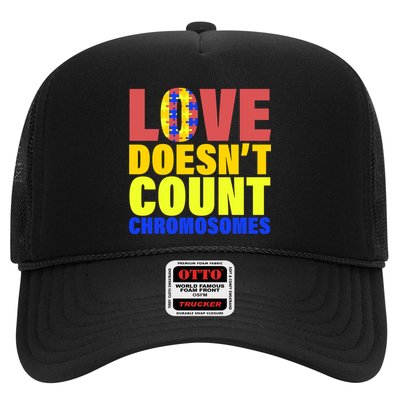 Love Doesn't Count Chromosomes Down Syndrome Trucker Hat