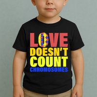 Love Doesn't Count Chromosomes Down Syndrome Toddler T-Shirt