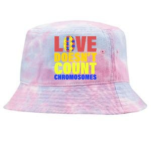 Love Doesn't Count Chromosomes Down Syndrome Tie-Dyed Bucket Hat