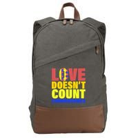 Love Doesn't Count Chromosomes Down Syndrome Cotton Canvas Backpack