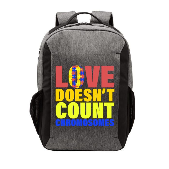 Love Doesn't Count Chromosomes Down Syndrome Vector Backpack