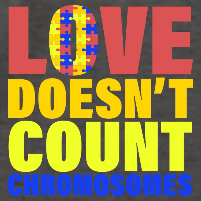 Love Doesn't Count Chromosomes Down Syndrome Vector Backpack