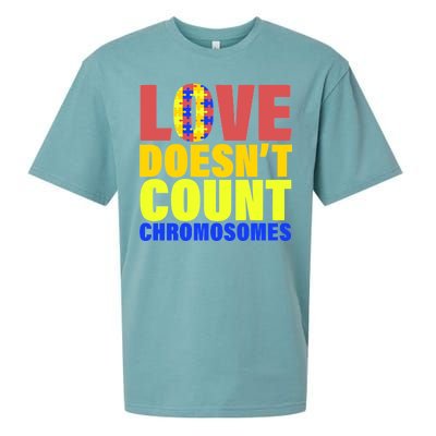 Love Doesn't Count Chromosomes Down Syndrome Sueded Cloud Jersey T-Shirt