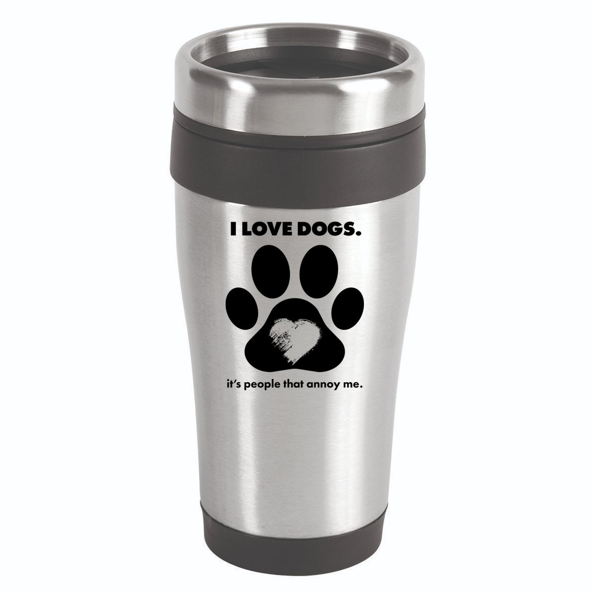 Love Dogs Hate People 16oz Travel Tumbler