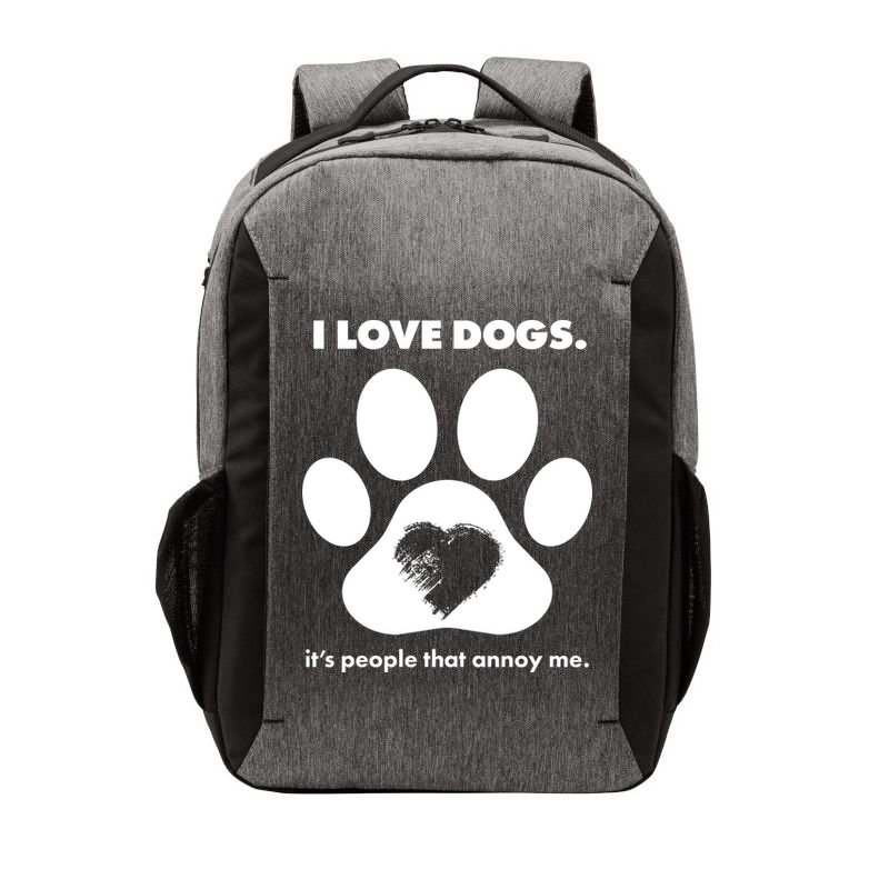 Love Dogs Hate People Vector Backpack