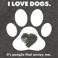 Love Dogs Hate People Vector Backpack