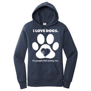 Love Dogs Hate People Women's Pullover Hoodie