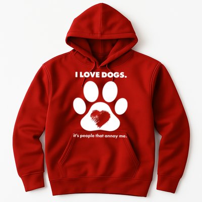 Love Dogs Hate People Hoodie
