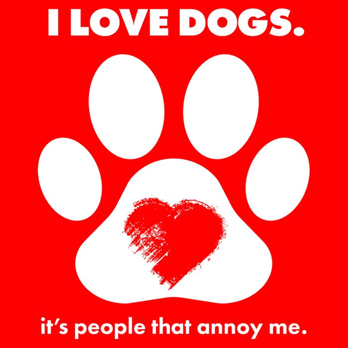 Love Dogs Hate People Apron