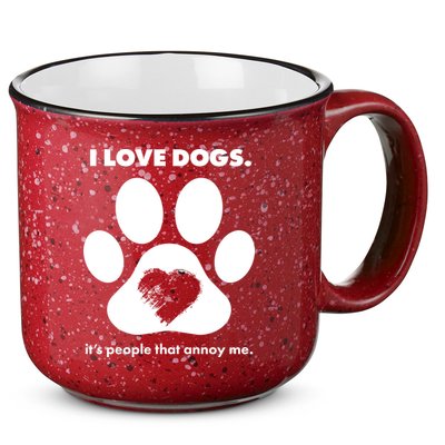 Love Dogs Hate People 15oz Campfire Ceramic Mug