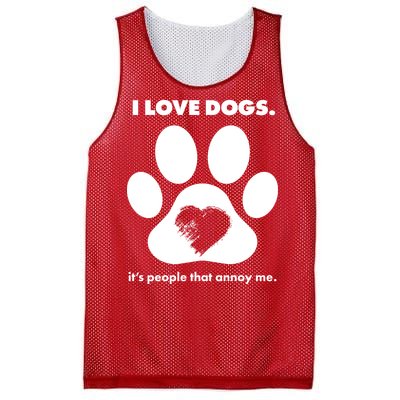 Love Dogs Hate People Mesh Reversible Basketball Jersey Tank