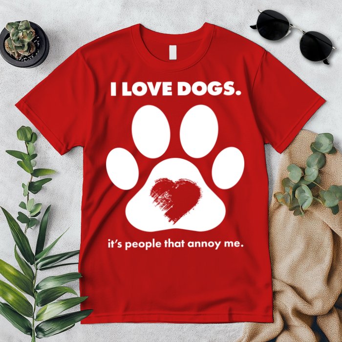 Love Dogs Hate People Premium T-Shirt
