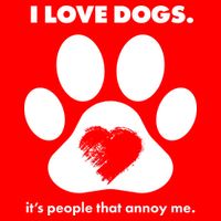 Love Dogs Hate People Premium T-Shirt