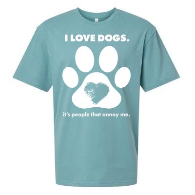 Love Dogs Hate People Sueded Cloud Jersey T-Shirt