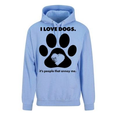 Love Dogs Hate People Unisex Surf Hoodie