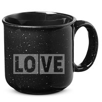 Love Dot Pattern 15oz Campfire Ceramic Mug