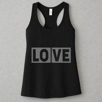Love Dot Pattern Womens Tank Top