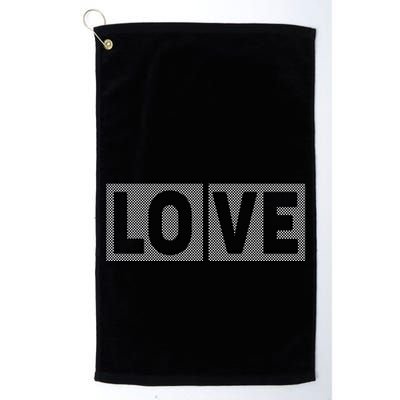 Love Dot Pattern Golf Towel