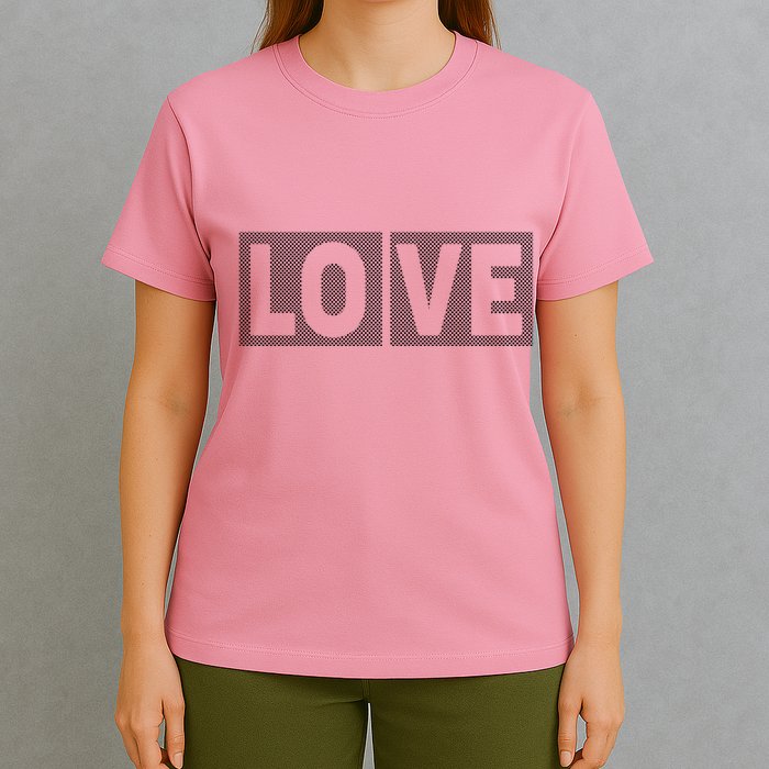 Love Dot Pattern T-Shirt