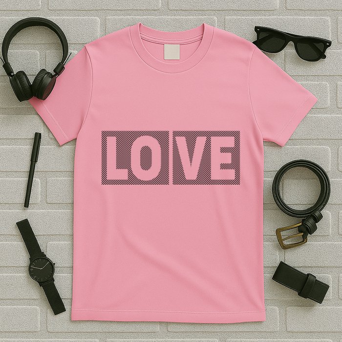 Love Dot Pattern T-Shirt