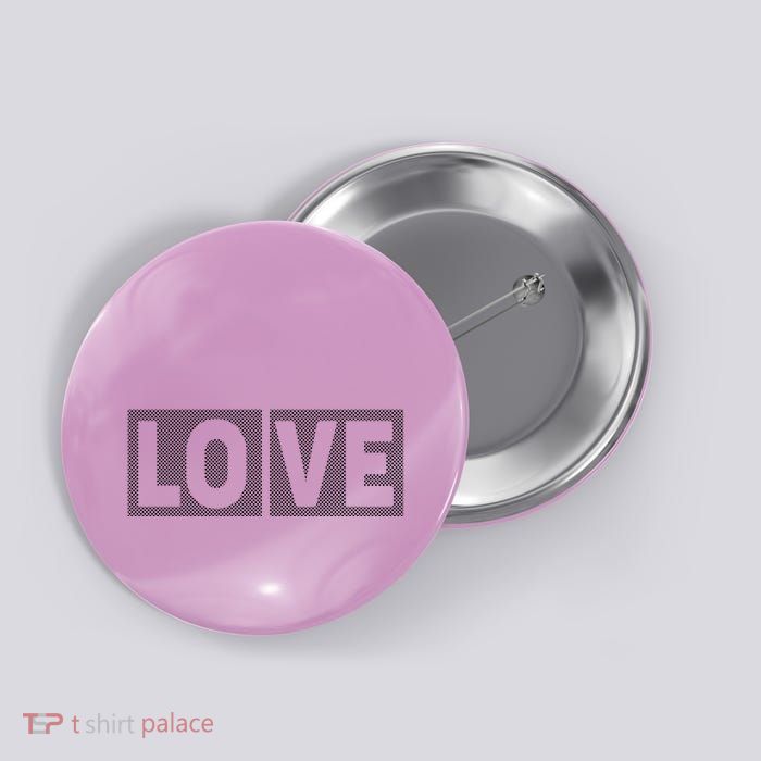 Love Dot Pattern Button