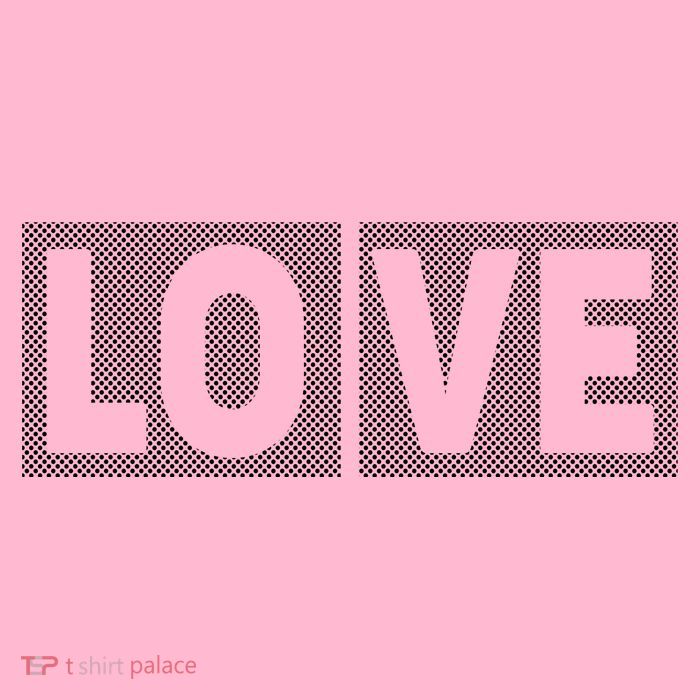 Love Dot Pattern Button