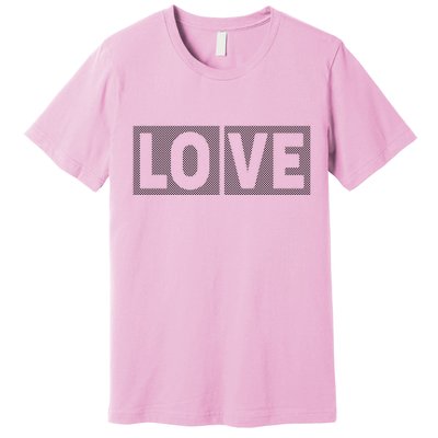 Love Dot Pattern Premium T-Shirt