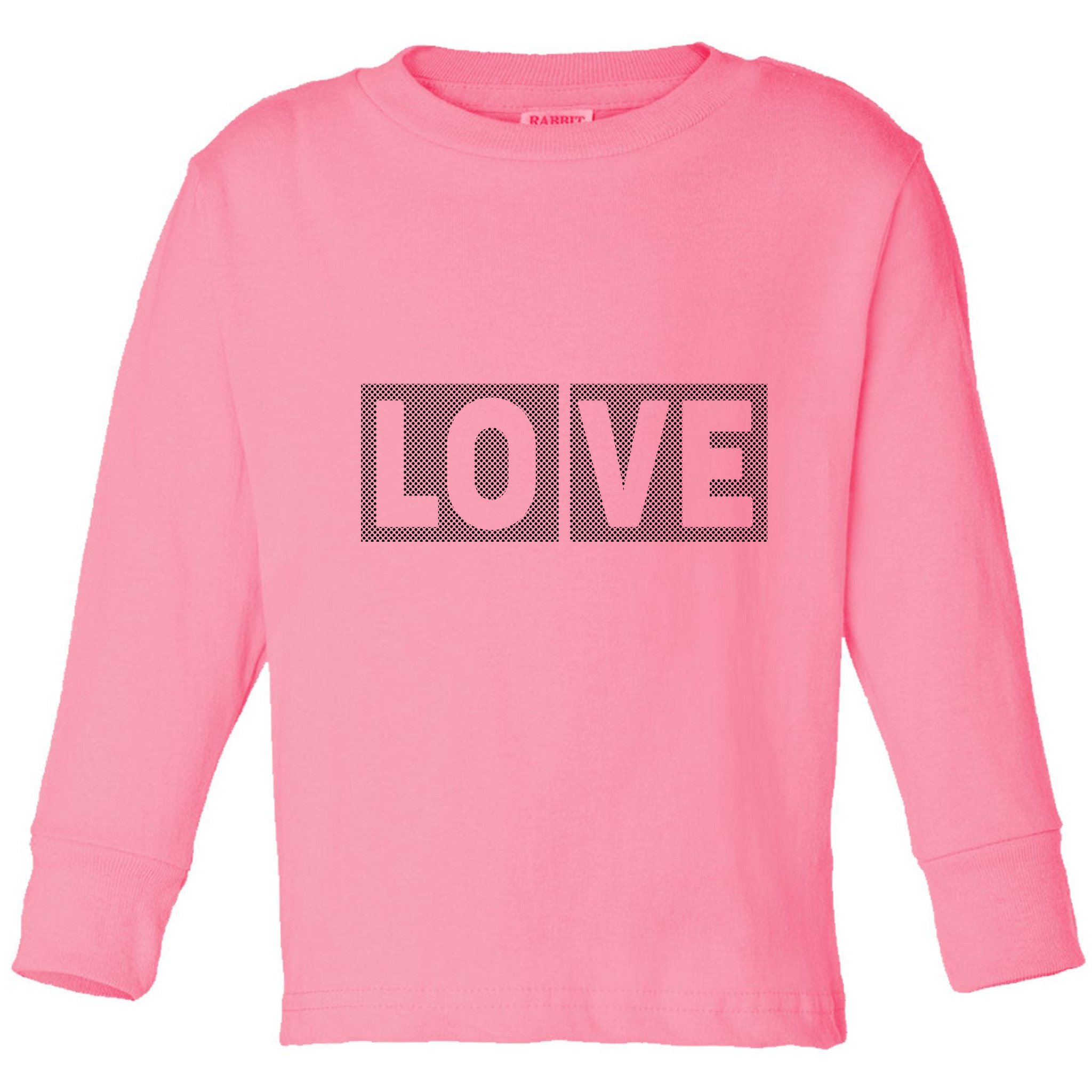 Love Dot Pattern Toddler Long Sleeve Shirt