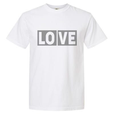 Love Dot Pattern Garment-Dyed Heavyweight T-Shirt