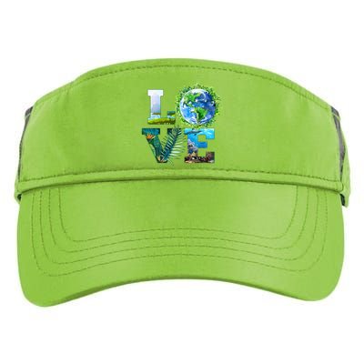 LOVE Earth Day Celebration Adult Drive Performance Visor