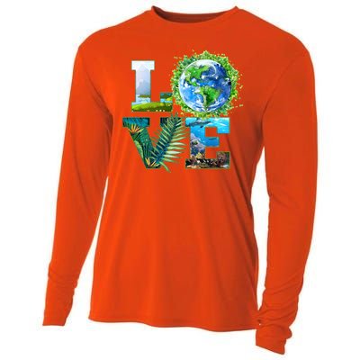 LOVE Earth Day Celebration Cooling Performance Long Sleeve Crew