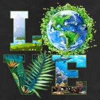 LOVE Earth Day Celebration Cool Comfort Performance Bucket Hat