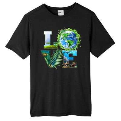 LOVE Earth Day Celebration Tall Fusion ChromaSoft Performance T-Shirt