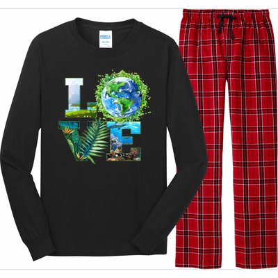 LOVE Earth Day Celebration Long Sleeve Pajama Set