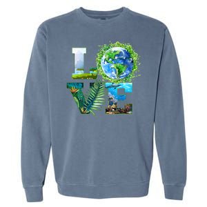 LOVE Earth Day Celebration Garment-Dyed Sweatshirt