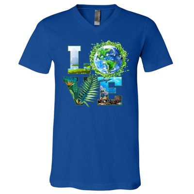 LOVE Earth Day Celebration V-Neck T-Shirt